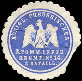 Königlich Preussisches 3. Pommersches Infanterie Regiment No. 14 - 2. Bataillon