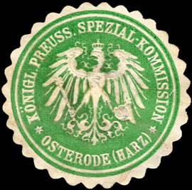 Königlich Preussische Spezial - Kommission - Osterode (Harz)
