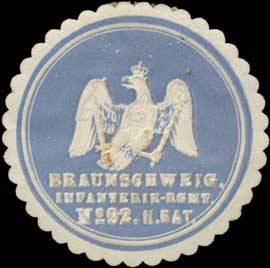 Braunschweigisches Infanterie-Regiment No. 92 - 1. Bat.