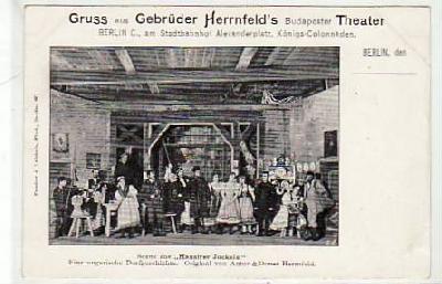 Berlin Mitte Alexanderplatz Budapester Theater ca 1900