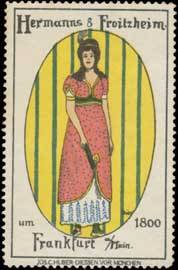 Damen-Mode um 1800