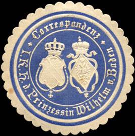 Correspondenz - Seiner Königlichen Hoheit der Prinzessin Wilhelm von Baden