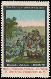 Bayerische Artillerie bei Roßbrunn