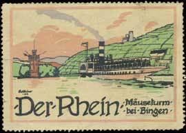 Der Rhein - Mäuseturm bei Bingen