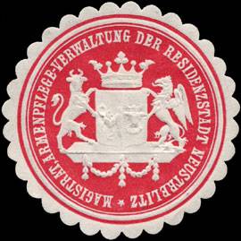 Magistrat, Armenpflege - Verwaltung der Residenzstadt Neustrelitz