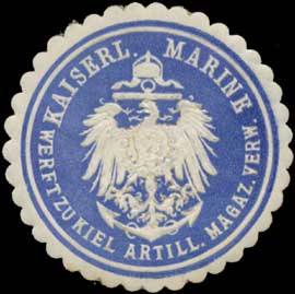 K. Marine Werft zu Kiel Artill. Magazin Verwaltung