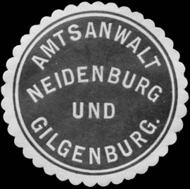 Amtsanwalt Neidenburg und Gilgenburg