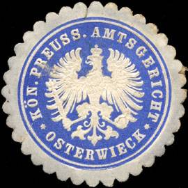Königlich Preussisches Amtsgericht - Osterwieck