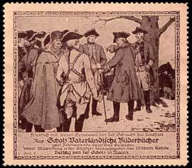 Friedrich mit seinen Generalen vor der Schlacht bei Leuthen