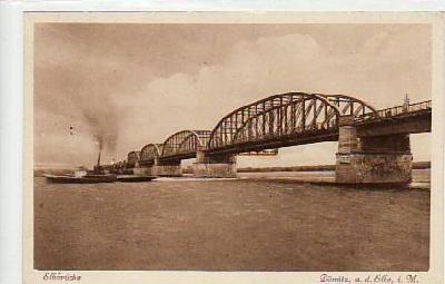Dömitz an der Elbe Brücke 1928