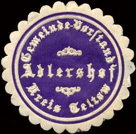 Gemeinde - Vorstand Adlershof - Kreis Teltow