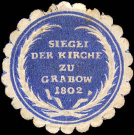 Siegel der Kirche zu Grabow 1802