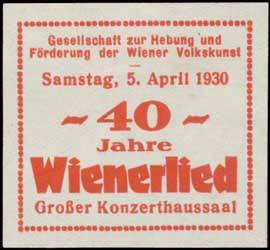 40 Jahre Wienerlied