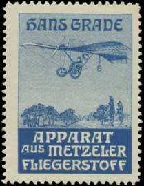Hans Grade Flugzeug Apparat