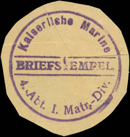 K. Marine 4. Abteilung I. Matrosen-Division