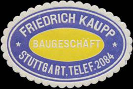 Baugeschäft Friedrich Kaupp