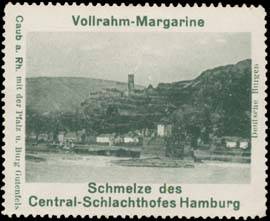 Caub am Rhein mit der Pfalz und Burg Gutenfels
