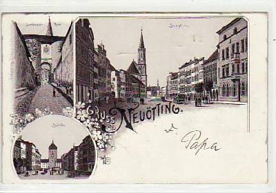 Neuötting, Altötting , alte Ansichtskarten von Bayern Litho 1900