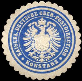 Kaiserliche Deutsche Ober - Postdirection - Konstanz