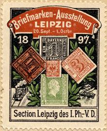 Briefmarken - Ausstellung der Section Leipzig