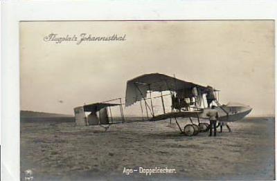 Berlin Treptow Flugplatz Johannisthal Flugzeug ca 1910