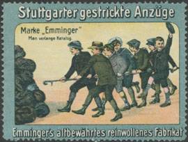 7 Schwaben Stuttgarter gestrickte Anzüge Marke Emminger