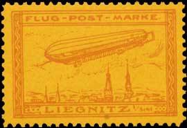 Zeppelin-Flug-Post-Marke