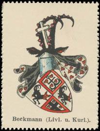 Beckmann (Livland, Kurland) Wappen