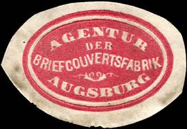 Agentur der Briefcouvertsfabrik - Augsburg