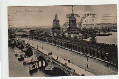 Berlin Friedrichshain Oberbaumbrücke 1919