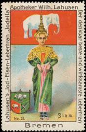 Siam Flagge (Elefant)