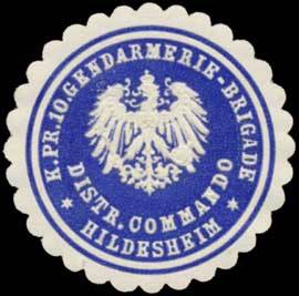 K.Pr. 10. Gendarmerie-Brigade Distrikt Commando Hildesheim
