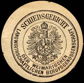 Schiedsgericht der Weimarischen Landwirthschaftlichen Berufsgenossenschaft