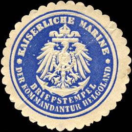 Kaiserliche Marine - Briefstempel der Kommandantur Helgoland