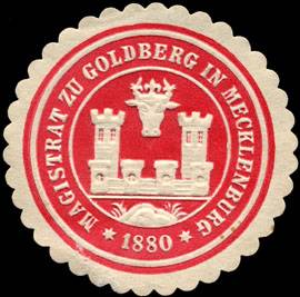 Magistrat zu Goldberg in Mecklenburg 1880
