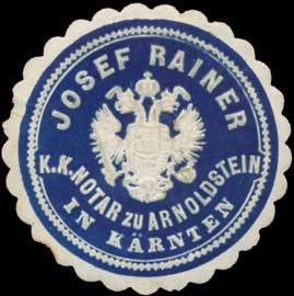K.K. Notar Josef Rainer