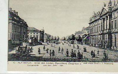 Berlin Mitte Unter den Linden 1780 AK von ca 1910