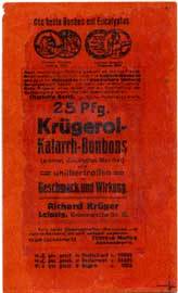 25 Pfg. Krügerol-Katarrh-Bonbons