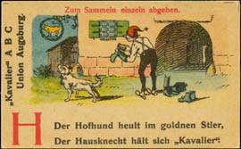Der Hofhund heult im goldnen Stier, der Hausknecht hält sich kavalier.