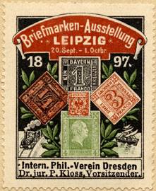 Briefmarken - Ausstellung der Section Leipzig