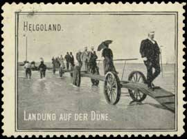 Landung auf der Düne von Helgoland