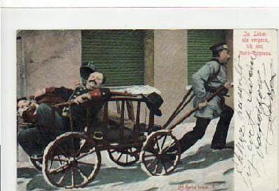 Karren Postbote Glückwunsch neujahr 1903