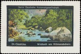 Deutsch-Ostafrika Wildbach am Kilimandscharo