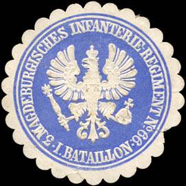 3. Magdeburgisches Infanterie - Regiment No. 66 - I. Bataillon