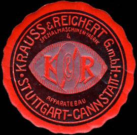 Krauss & Reichert GmbH Spezialmaschinen - Fabrik & Apparatebau - Stuttgart - Cannstatt