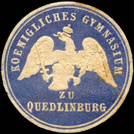 Koenigliches Gymnasium zu Quedlinburg