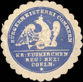 Bürgermeisterei Commern - Kreis Euskirchen - Regierungsbezirk Coeln