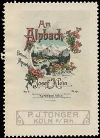 Am Alpbach von Josef Klein