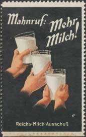 Mahnruf: Mehr Milch!