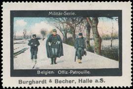 Offizier-Patrouille Militär Belgien